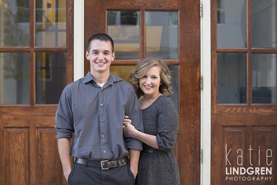 Downtown Des Moines Engagement Photos