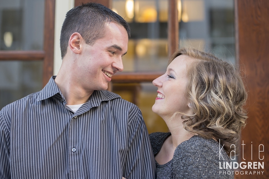 Downtown Des Moines Engagement Photos
