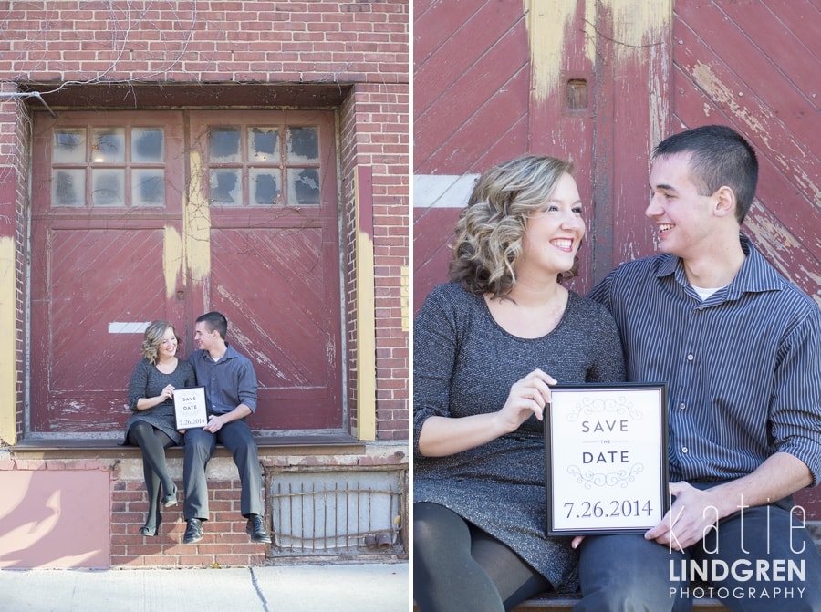 Downtown Des Moines Engagement Photos