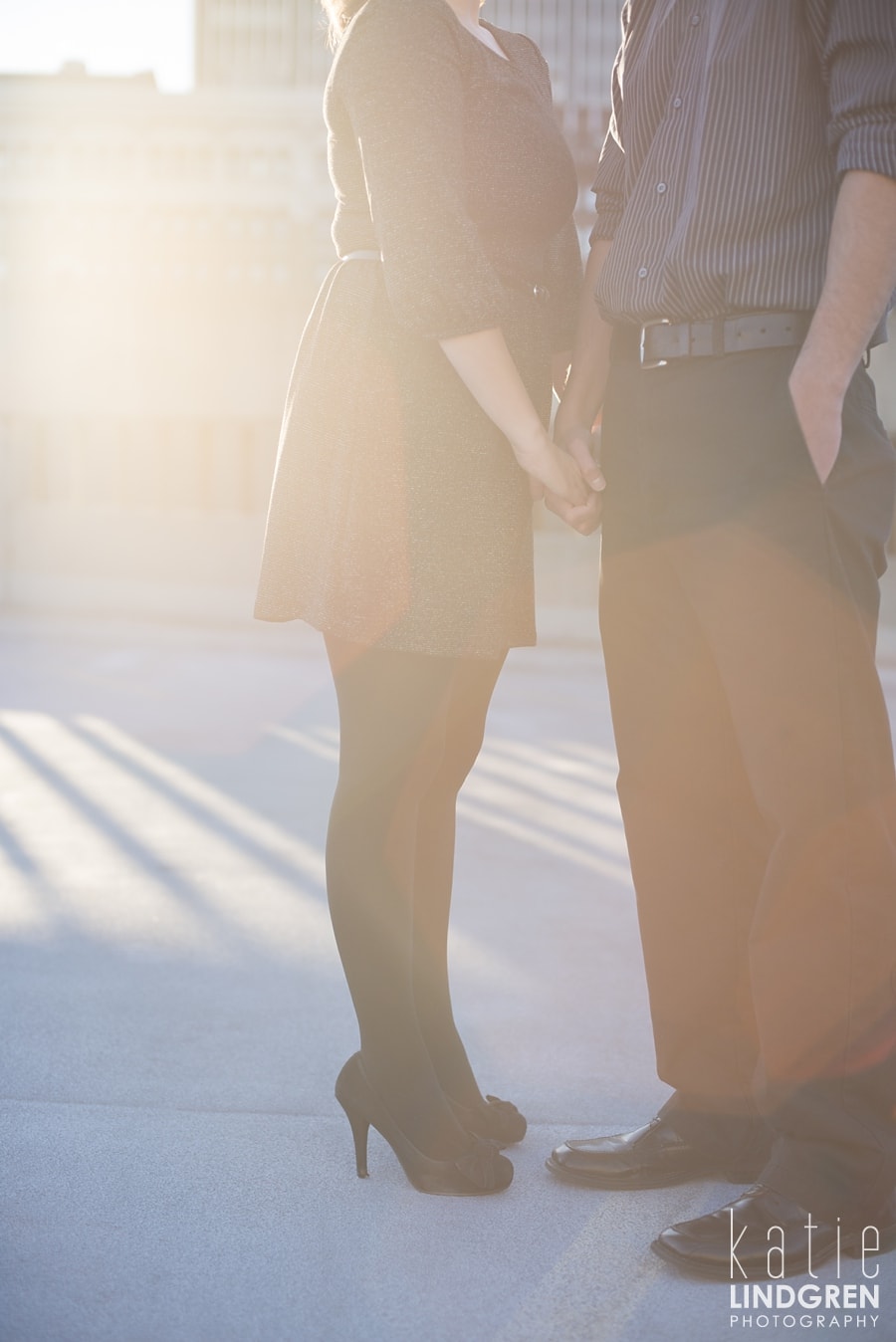 Downtown Des Moines Engagement Photos