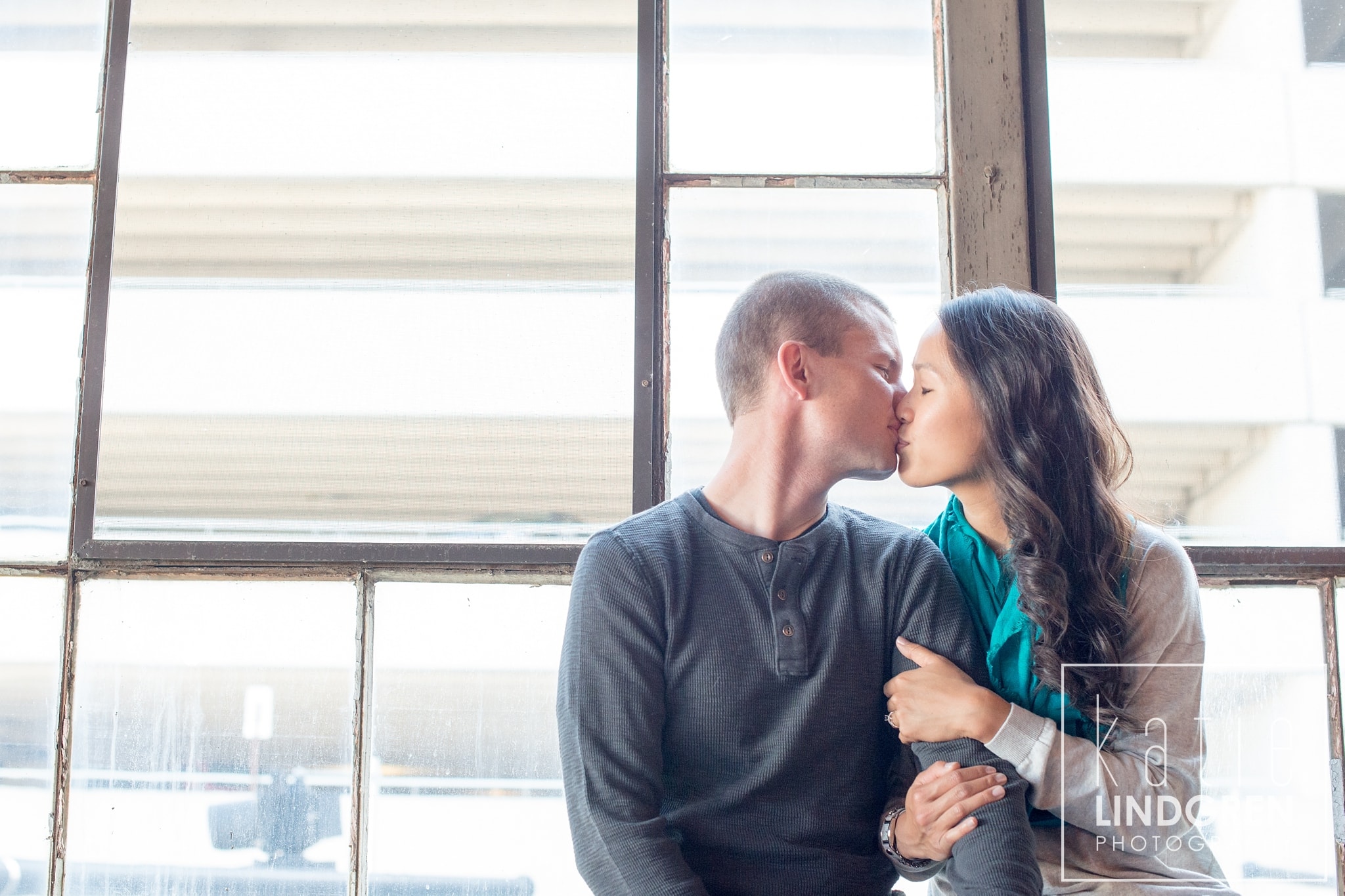 Downtown Des Moines Iowa Engagement Photographer
