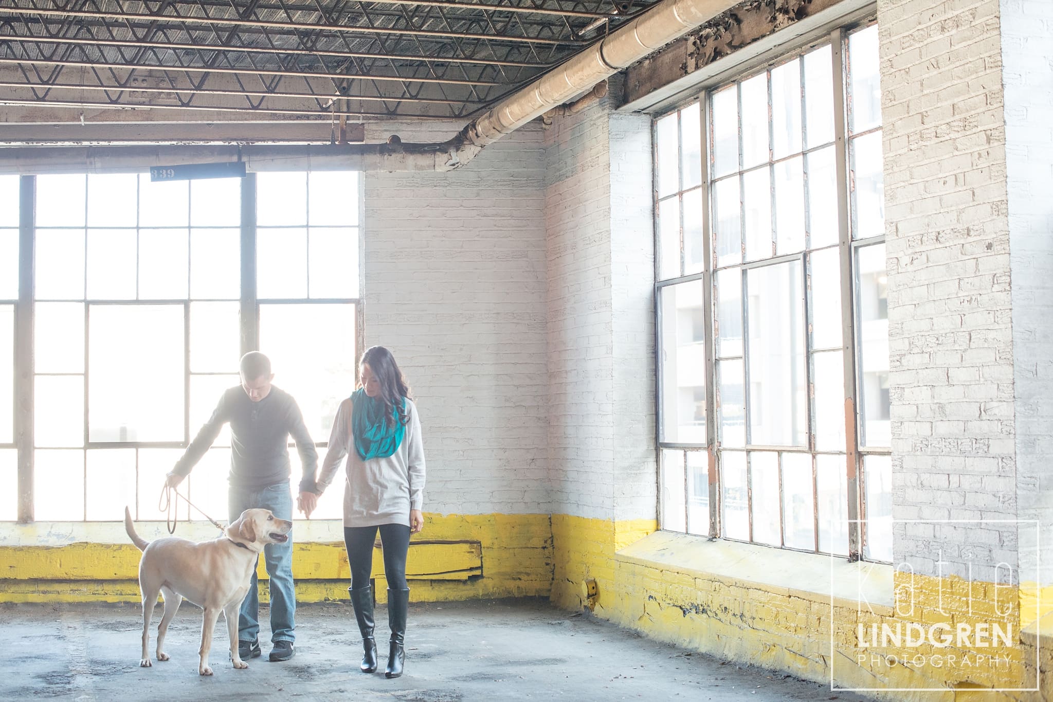 Downtown Des Moines Iowa Engagement Photographer
