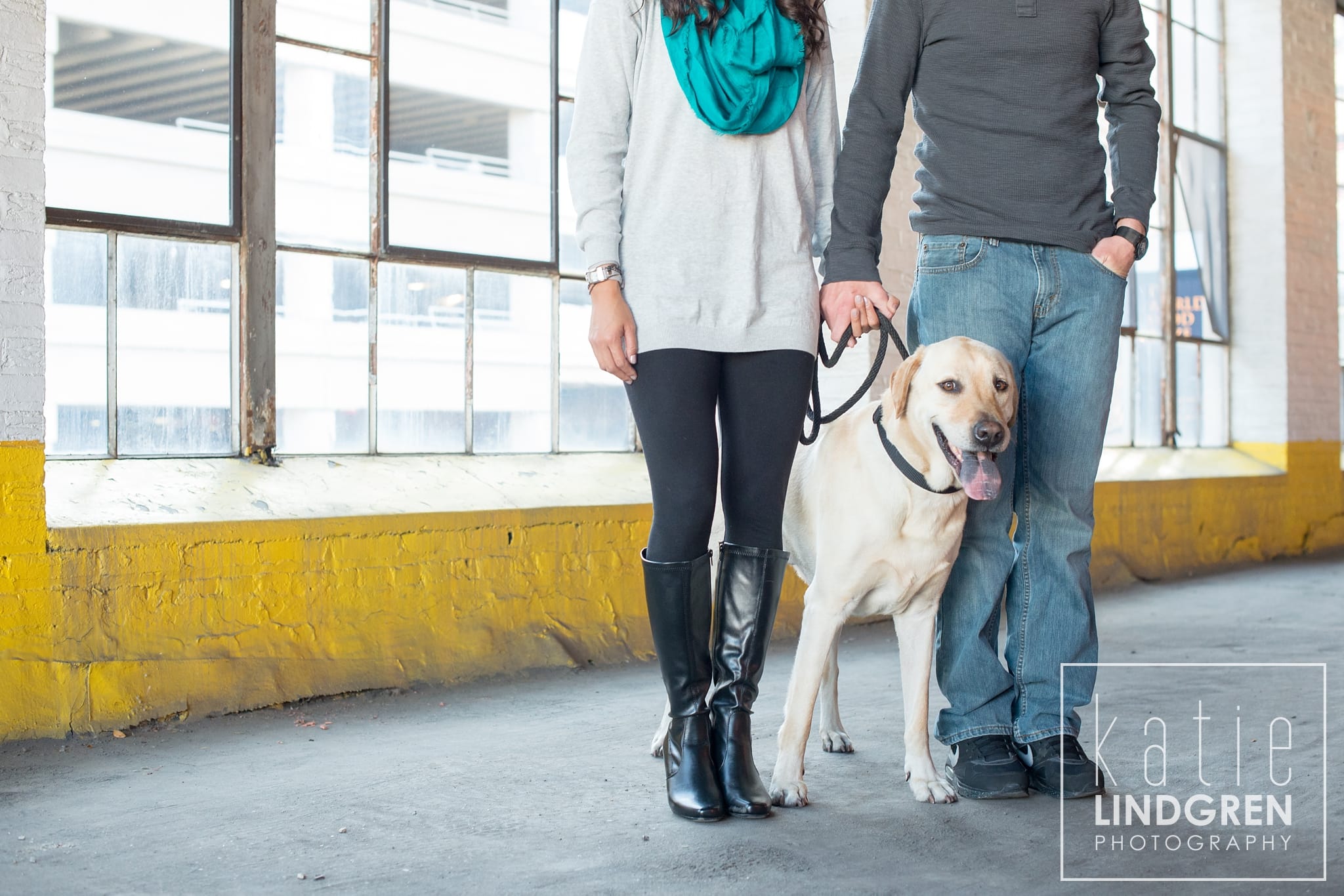 Downtown Des Moines Iowa Engagement Photographer