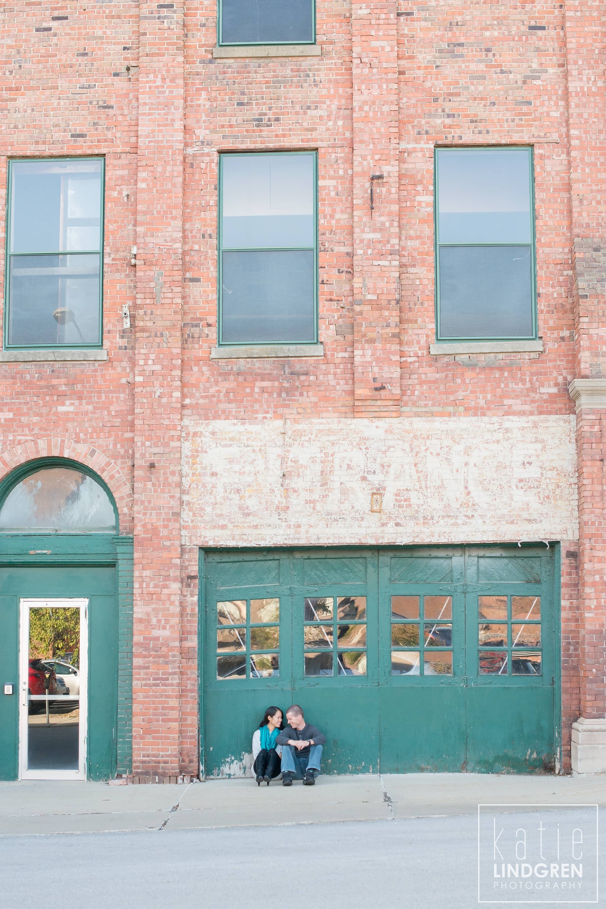 Downtown Des Moines Iowa Engagement Photographer