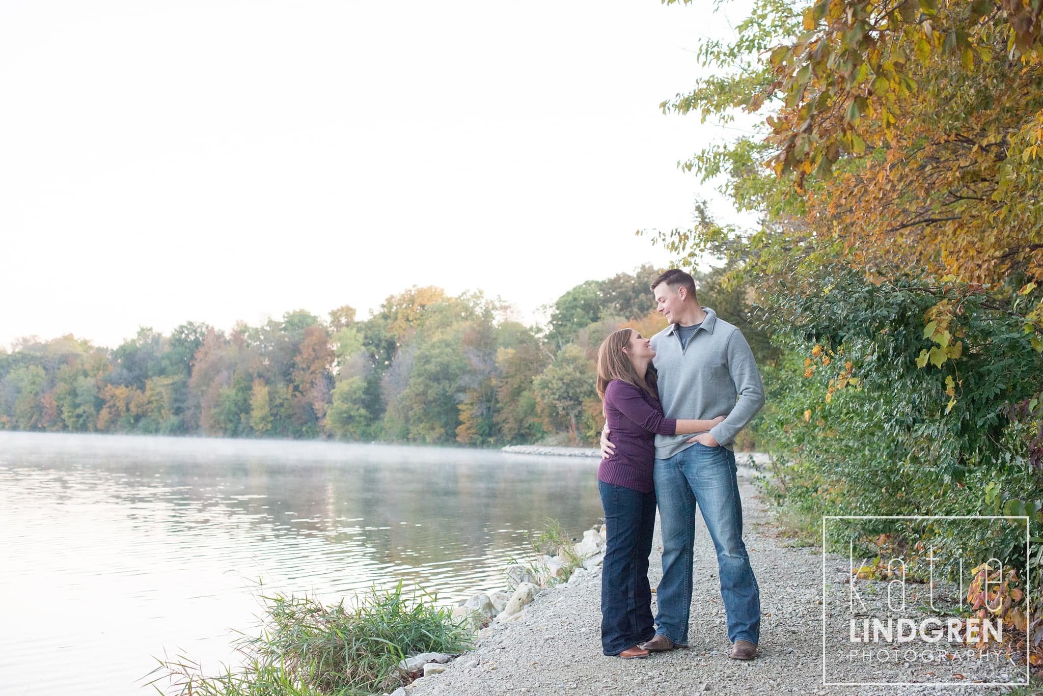Saylorville Sunrise Engagement Photos