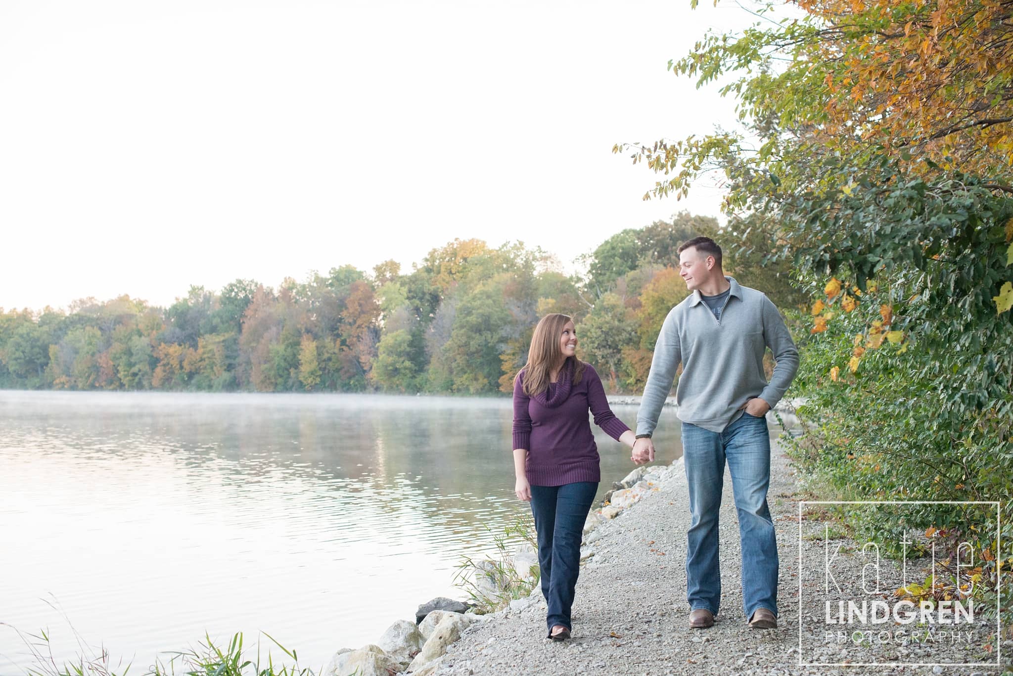 Saylorville Sunrise Engagement Photos