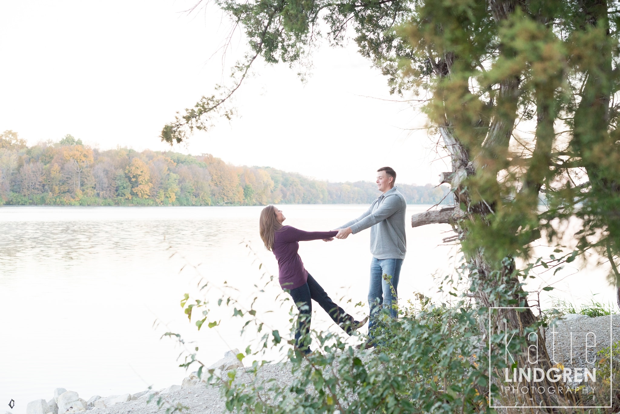 Saylorville Sunrise Engagement Photos