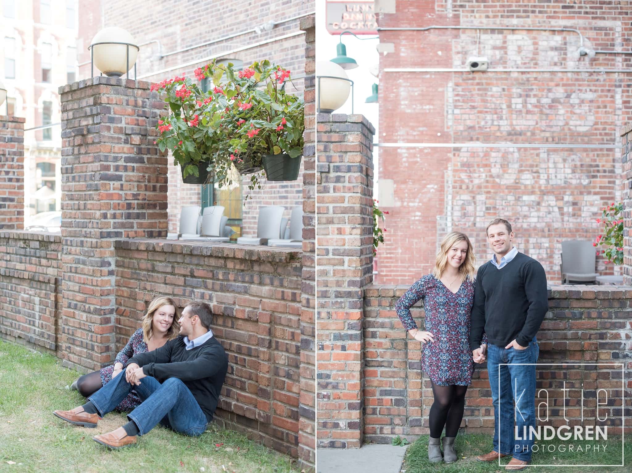 Downtown Des Moines Engagement Photos