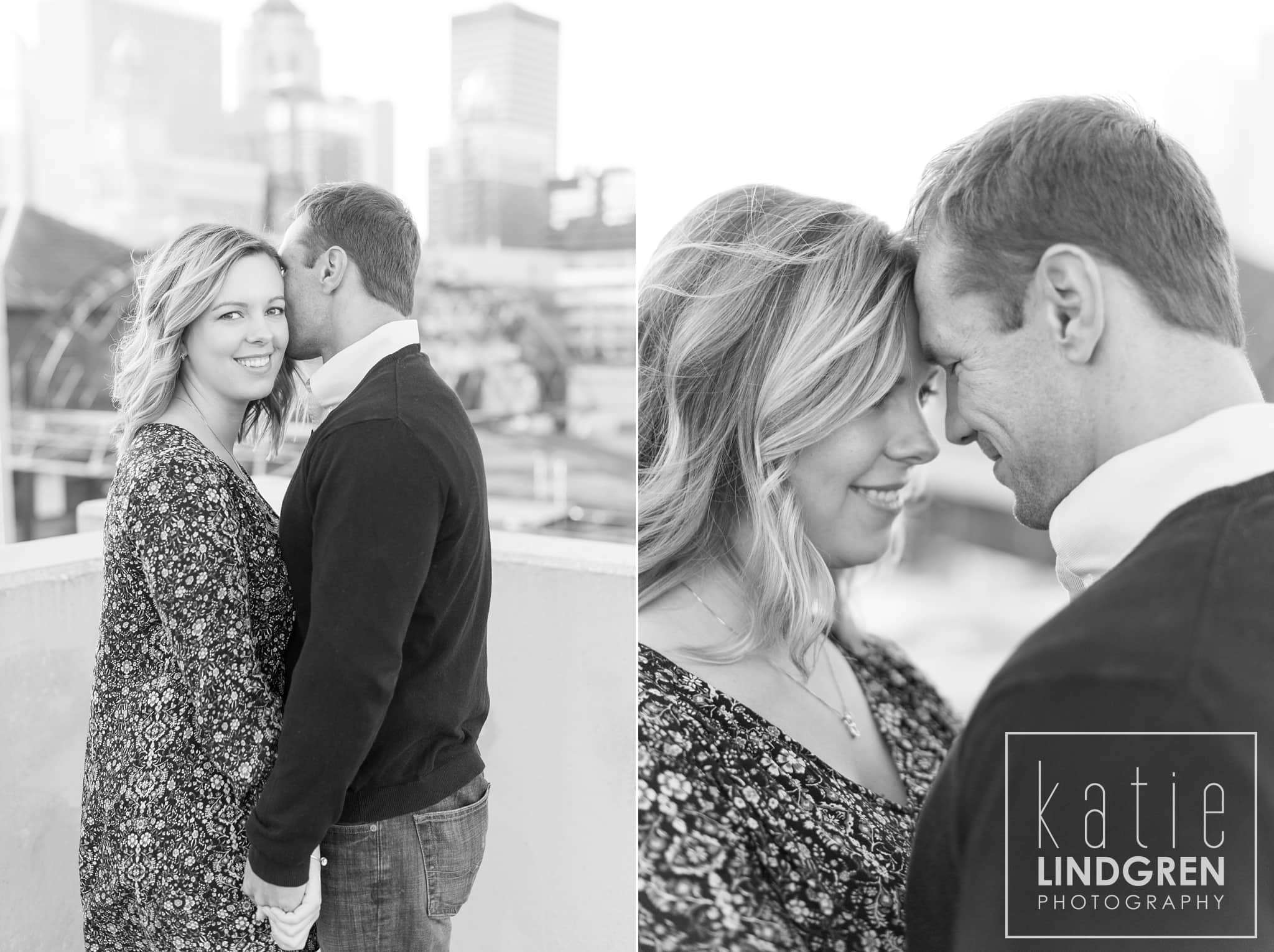 Downtown Des Moines Engagement Photos