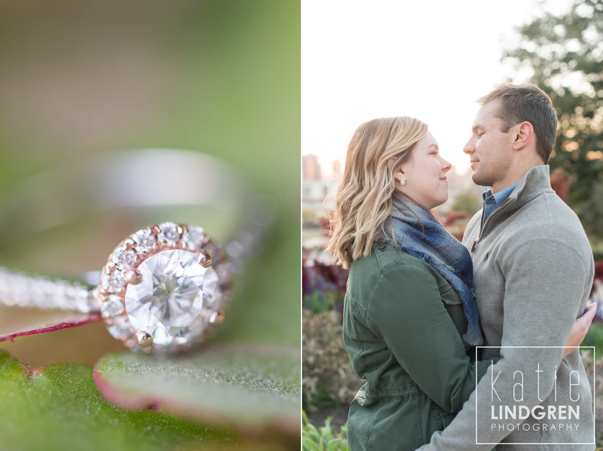 Downtown Des Moines Engagement Photos