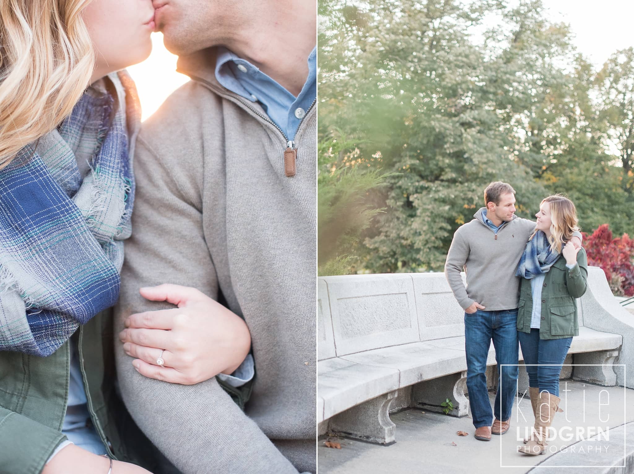 Downtown Des Moines Engagement Photos