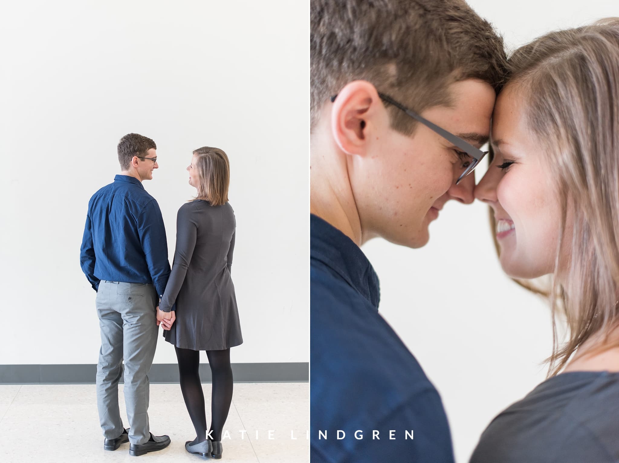 Downtown Des Moines Engagement Photos