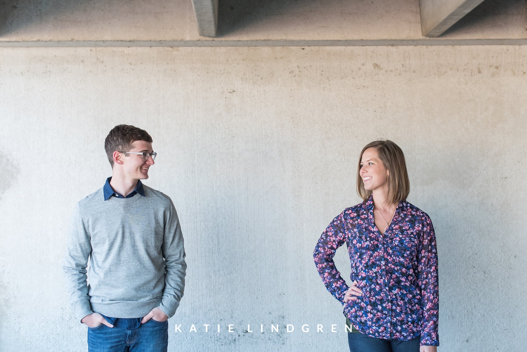 Downtown Des Moines Engagement Photos