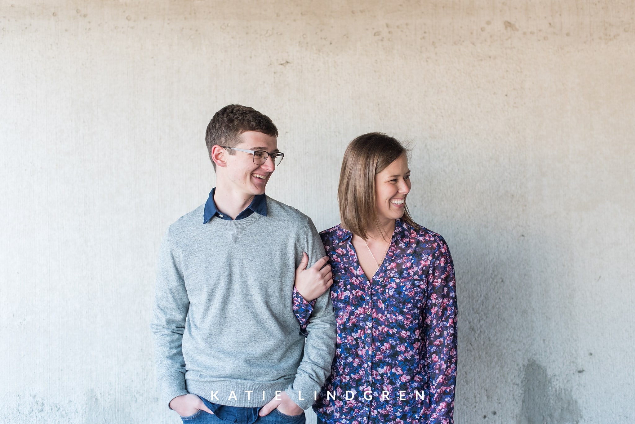 Downtown Des Moines Engagement Photos