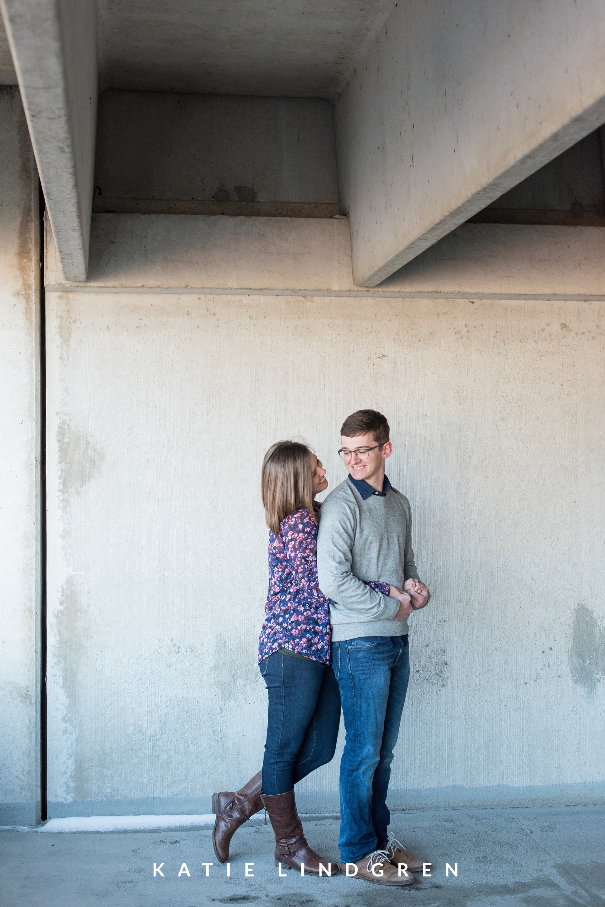 Downtown Des Moines Engagement Photos