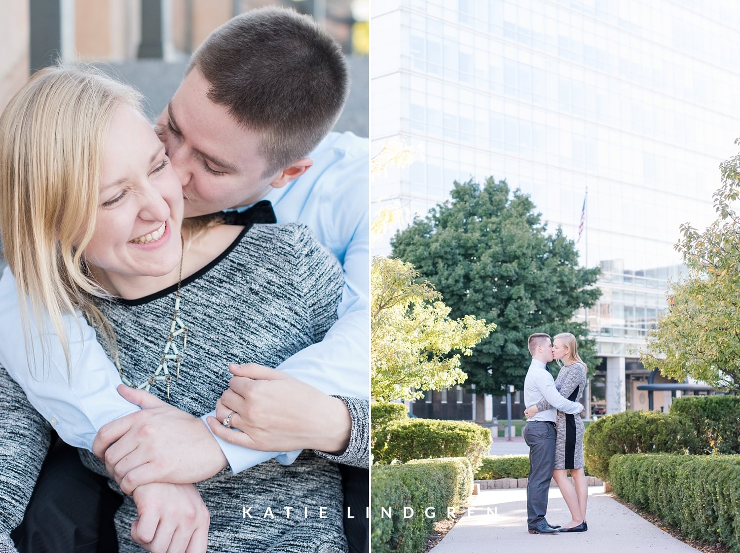 Downtown Des Moines Engagement Session