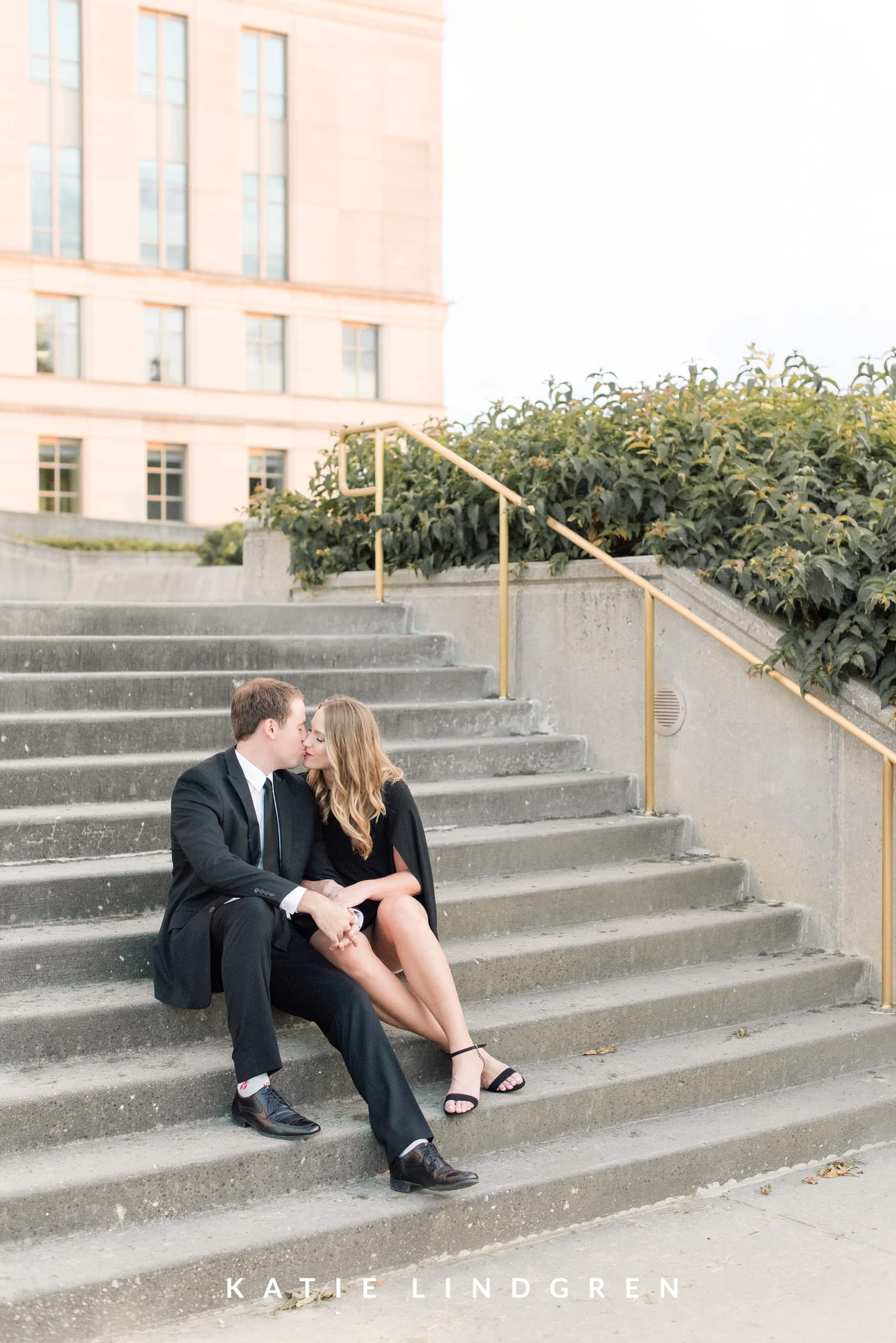 Downtown Des Moines Engagement Session
