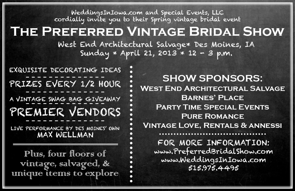 Preferred Bridal Show: West End Architectural Salvage
