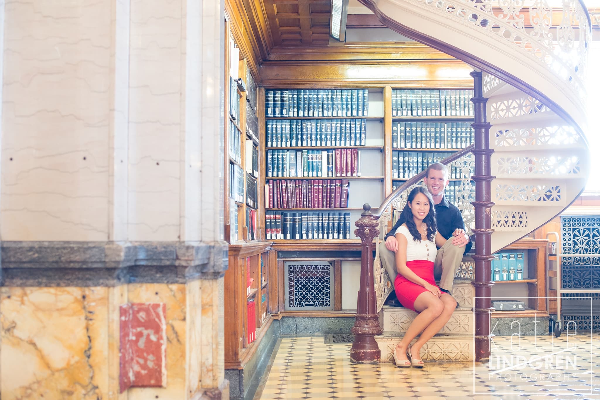 Bernice & Aaron | Des Moines Capitol Engagement Session