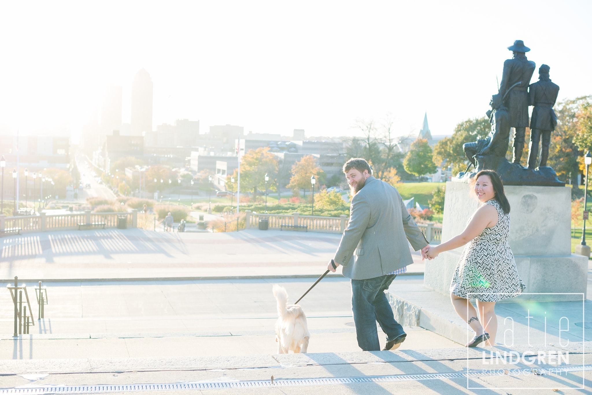 Linda & Clayton | Downtown Des Moines Engagement Photography