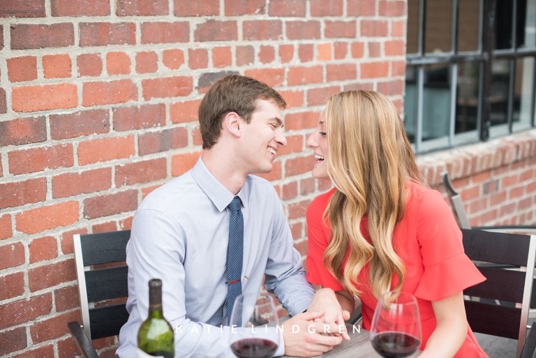 Bailey & Alex | Magnolia Wine Bar Engagement