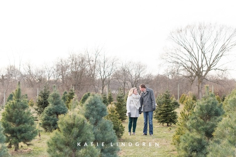 Dakotah and Emily | Tree Farm Engagement Session