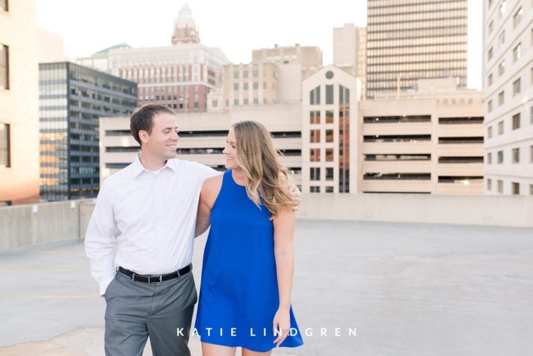 Chelsea & Ben | Downtown Des Moines Engagement Photographer