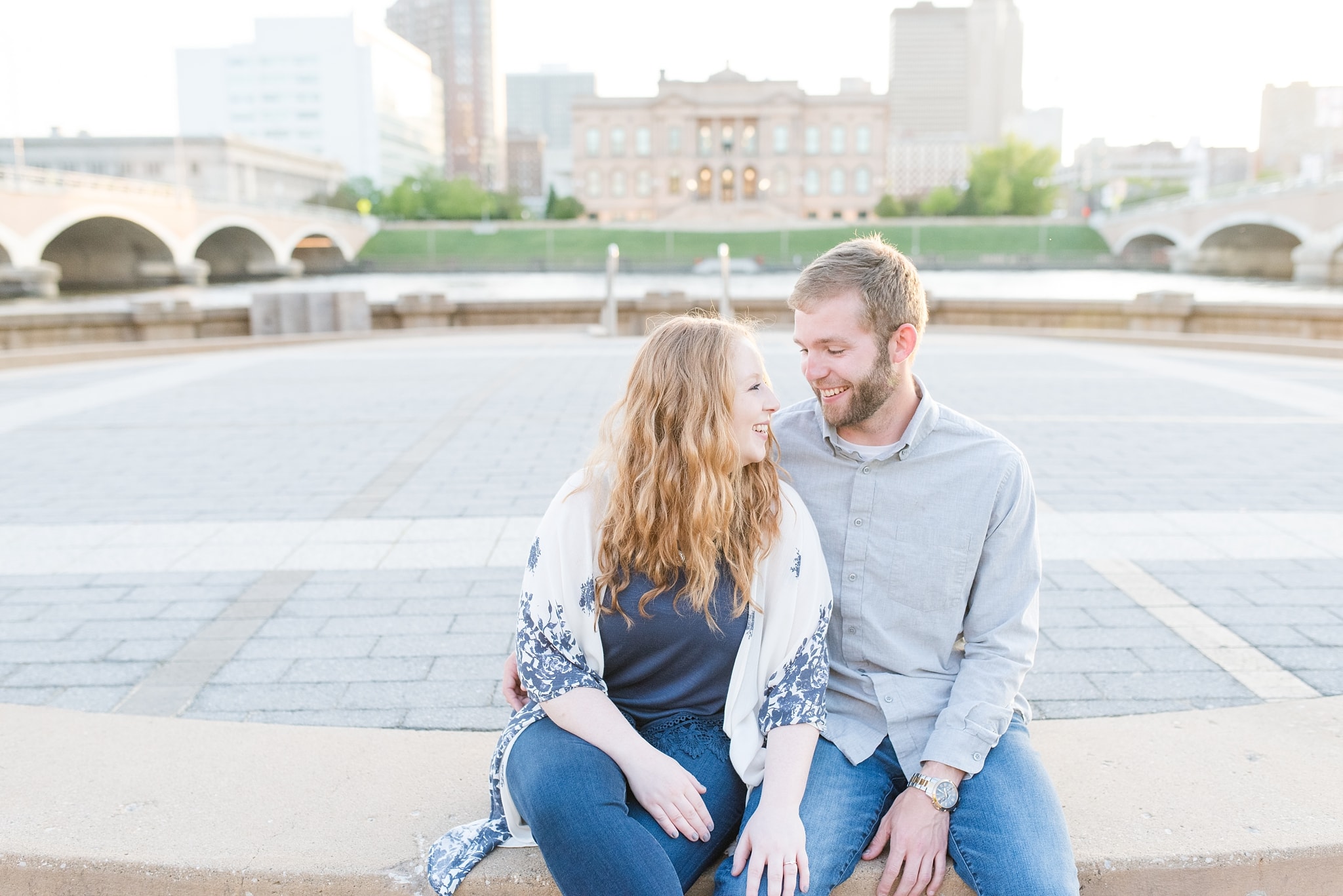 Downtown Des Moines Engagement Session