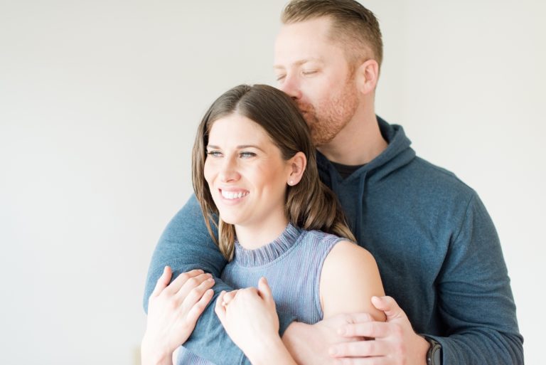 James & Kenzie | Des Moines Winter Engagement Session