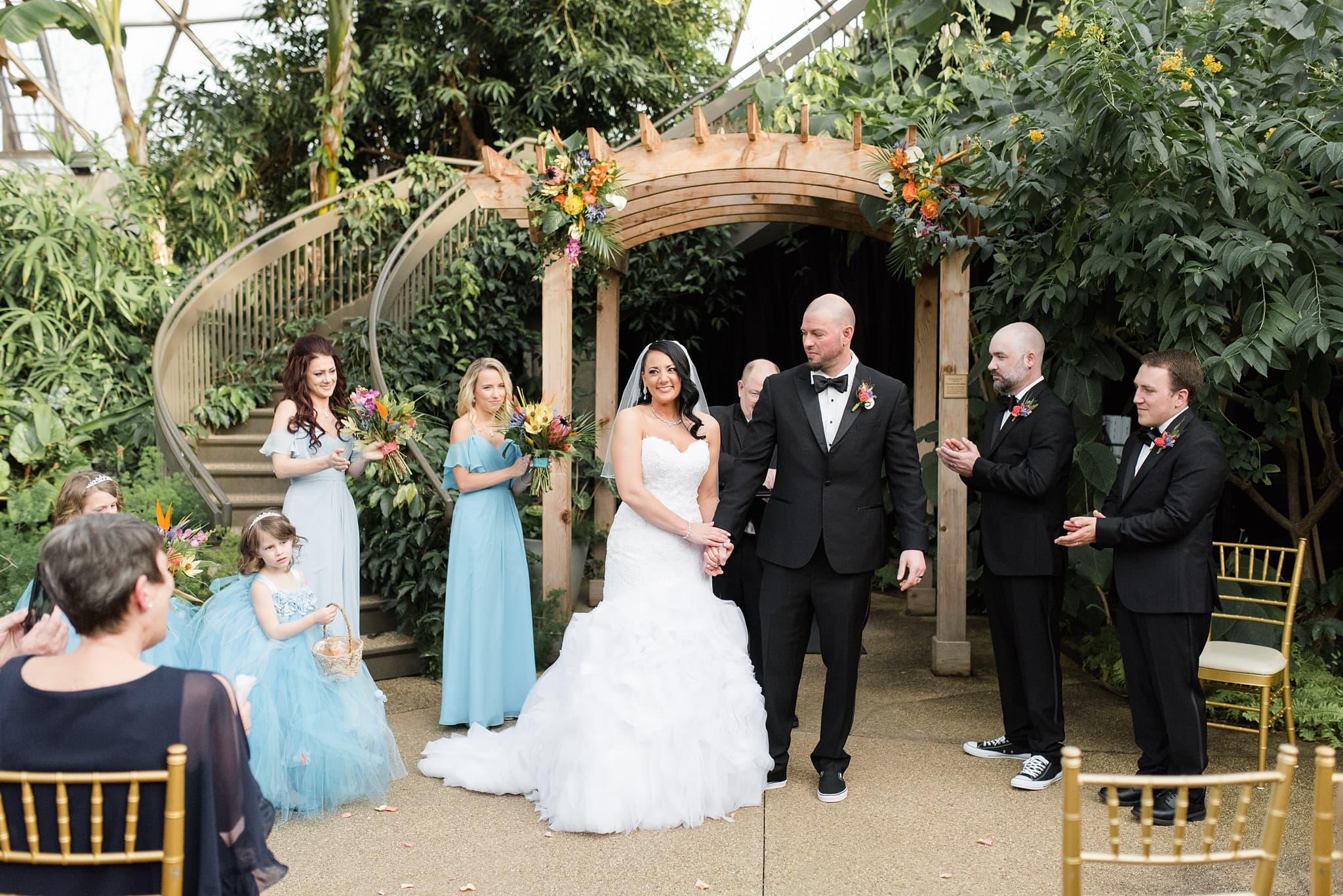 Wedding at the Des Moines Botanical Center