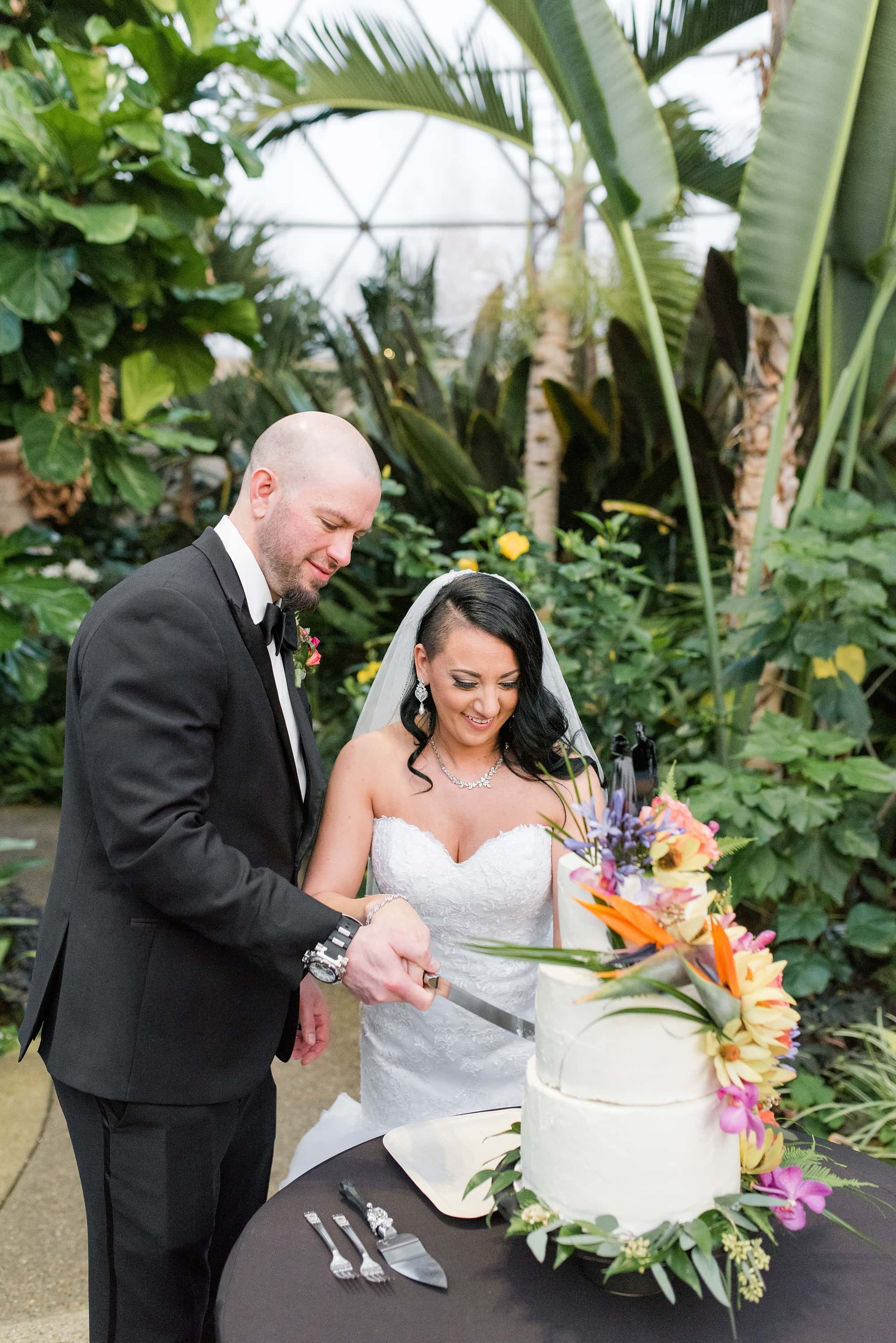 Wedding at the Des Moines Botanical Center